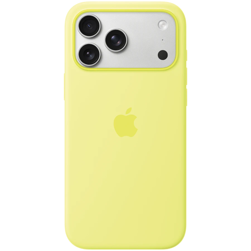 Apple Case Silicone Case with MagSafe Neon Yellow for iPhone 17 Pro Max